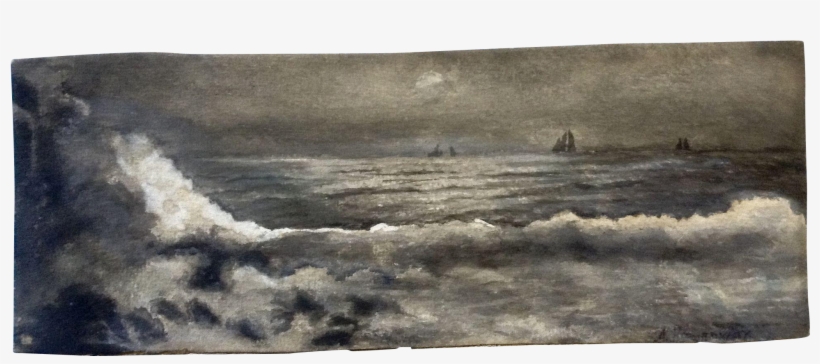 A Hemenway Watercolor Painting Monotone Night Nautical - Watercolor Painting, transparent png