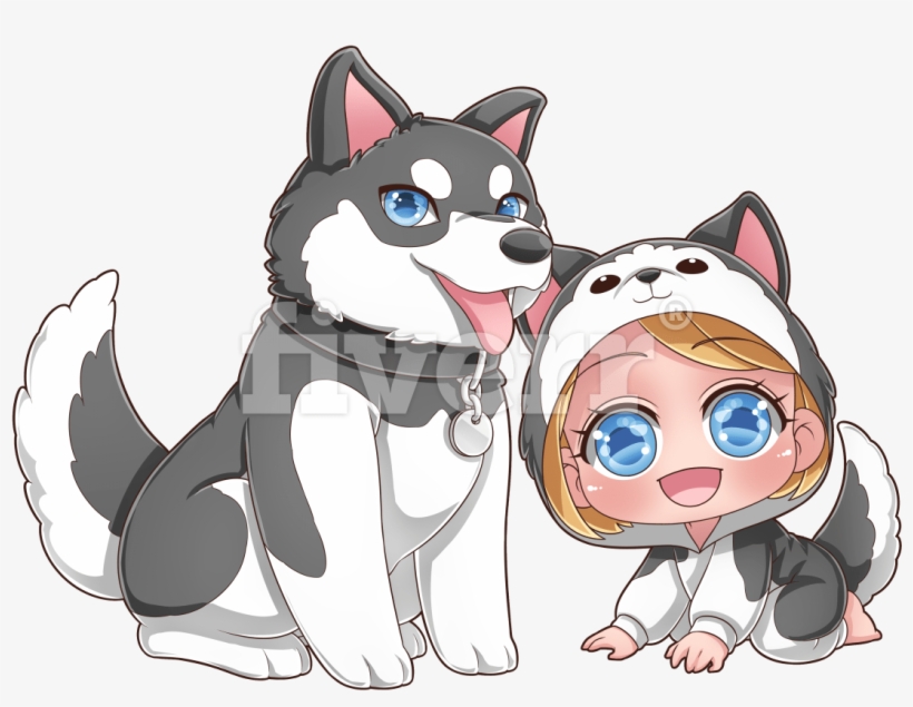 Draw You With Cute Monster Costume Chibi Style Chibi - Cartoon, transparent png