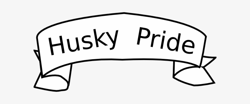 Husky Pride Banner Clip Art At Clker - Clip Art, transparent png