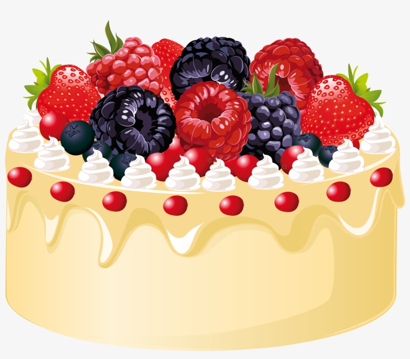 Dessert Clipart Fruit Cake - Fruit Cake Clipart Png, transparent png