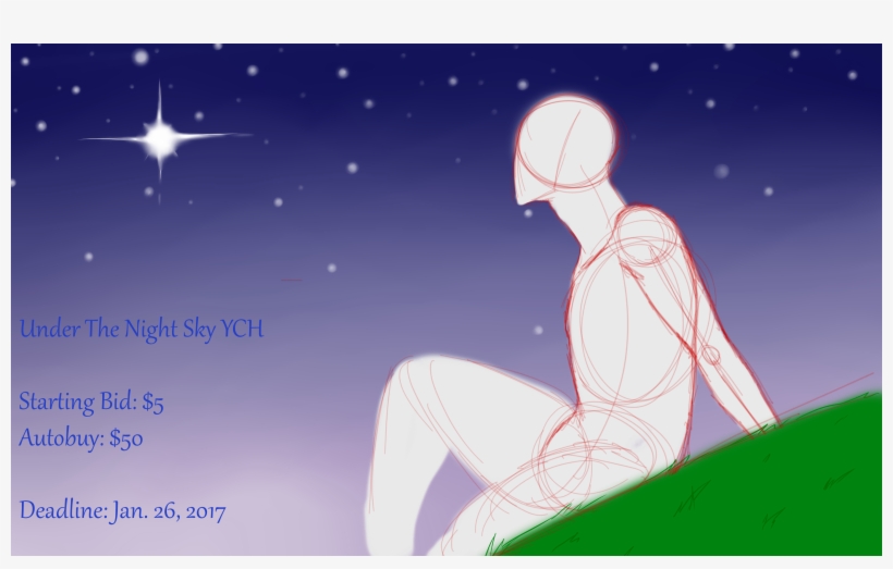 Under The Night Sky Ych - Illustration, transparent png
