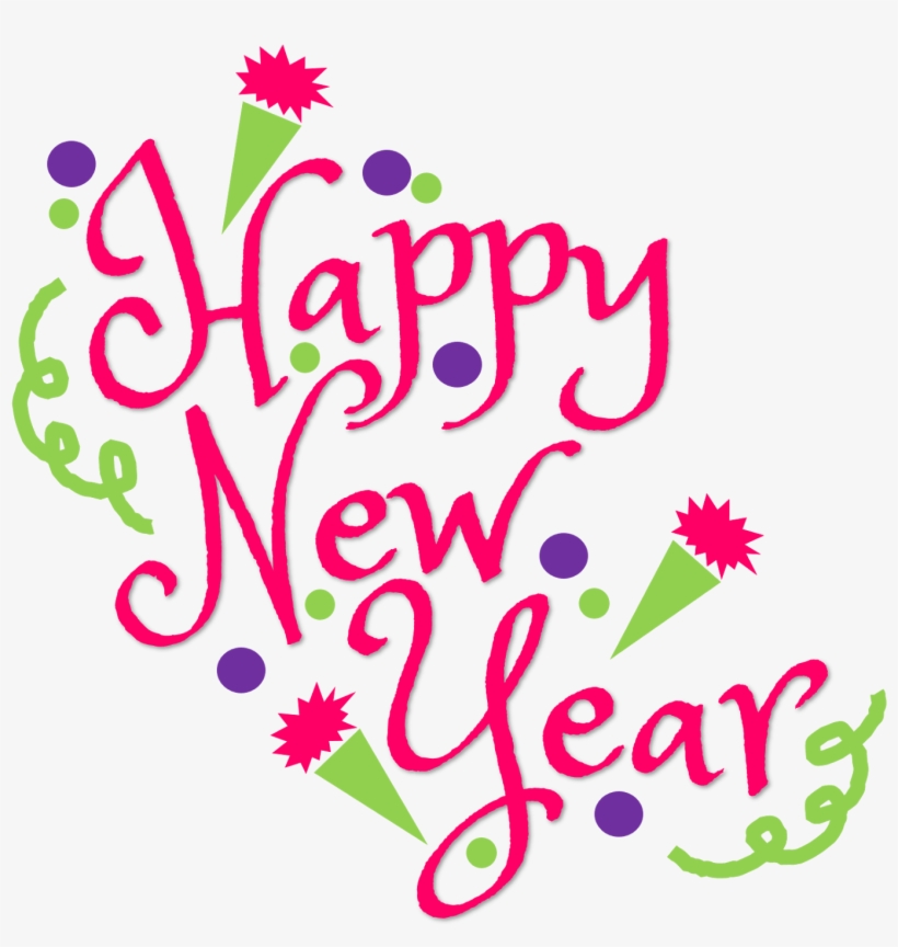 Happy New Year Clipart Sign - Happy New Year Clipart 2018, transparent png
