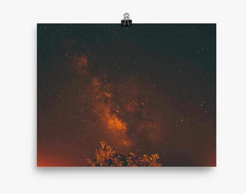Night Sky Photo Paper Poster - Nebula, transparent png