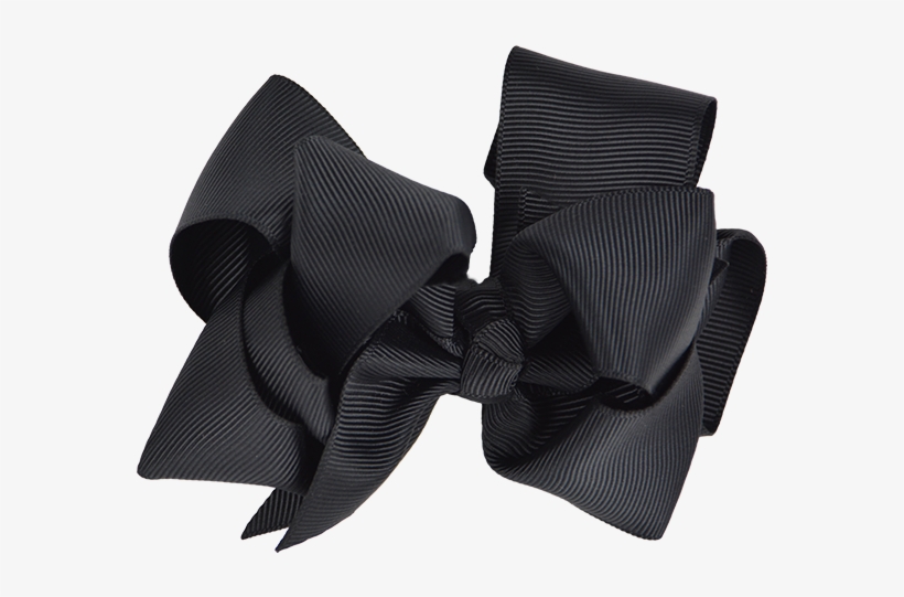 Black Ribbon Bow Png - Leather, transparent png