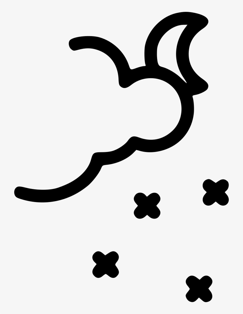 Night Sky Moon Comments - Campsite, transparent png