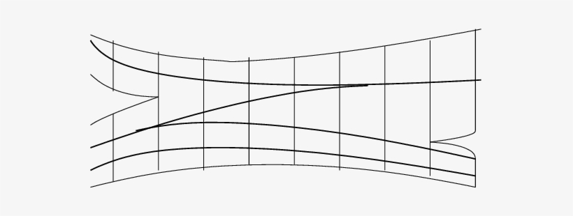 The Train Track In Bold Lines Is Carried By The Train - Line Art, transparent png