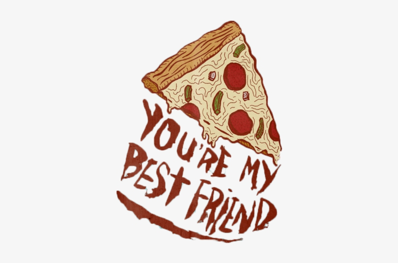 Lolyoure My Best Friend - P-i-z-z-a Tote Bag - 16" X 16" By Josh Lafayette, transparent png
