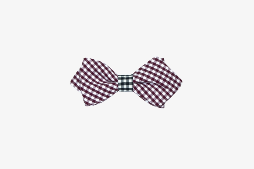 Boy's Maroon & Black Bow Tie - Bow Tie, transparent png