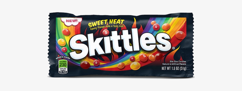 Skittles Sweet Heat Bite Size Candies - New 2017 Skittles Sweet Heat Flavors Bite Size Candies, transparent png