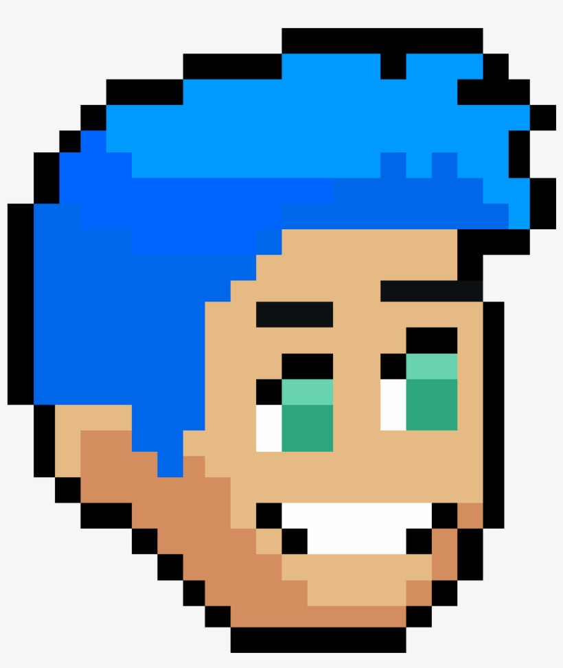 Male Swoop Blue Hair - Scrapbooking, transparent png