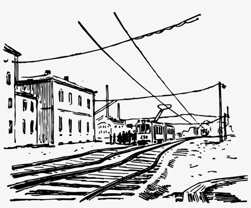 Rail Transport Train Track Clip Art - Железная Дорога Вектор Пнг, transparent png
