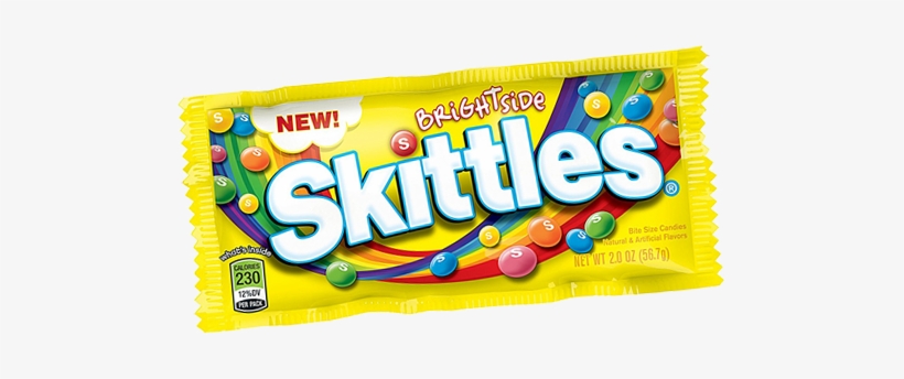 Skittles Brightside Bite Size Candies - Skittles Brightside Singles - 2 Oz., transparent png