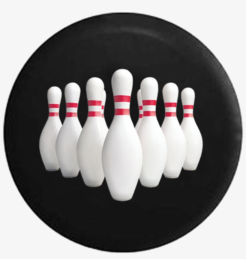 Bowling Pins Full Set Strike Jeep Camper Spare Tire - Bowling Pins, transparent png