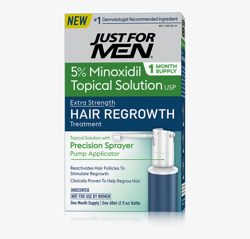 Hair Regrowth, Made Easy - Just For Men Brush-in Gel Moustache, transparent png