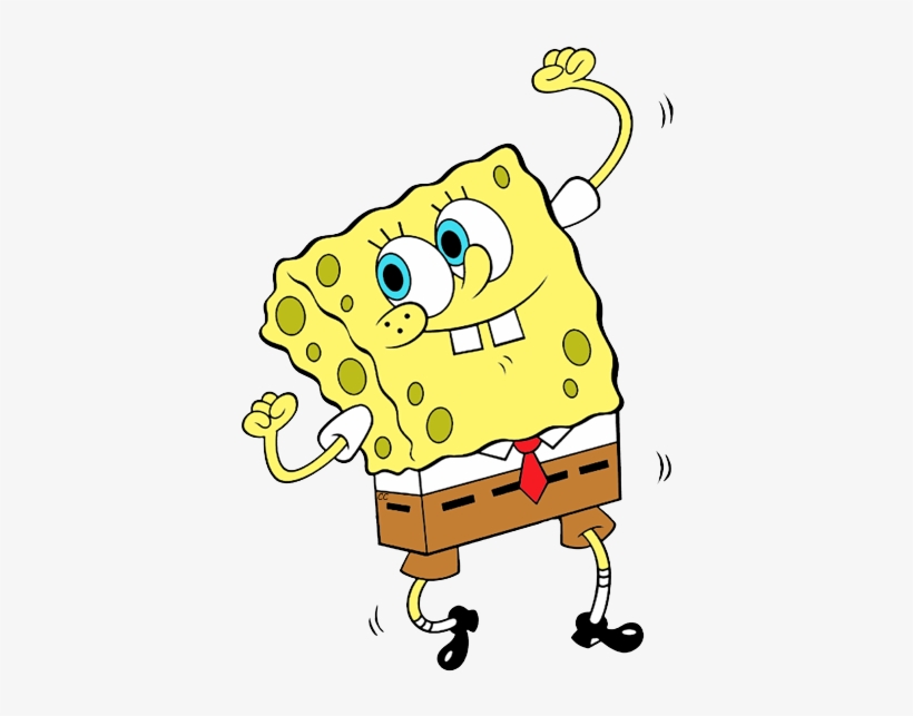 Squarepants Art Cartoon Confused Banner Free - Spongebob Dancing Transparent, transparent png
