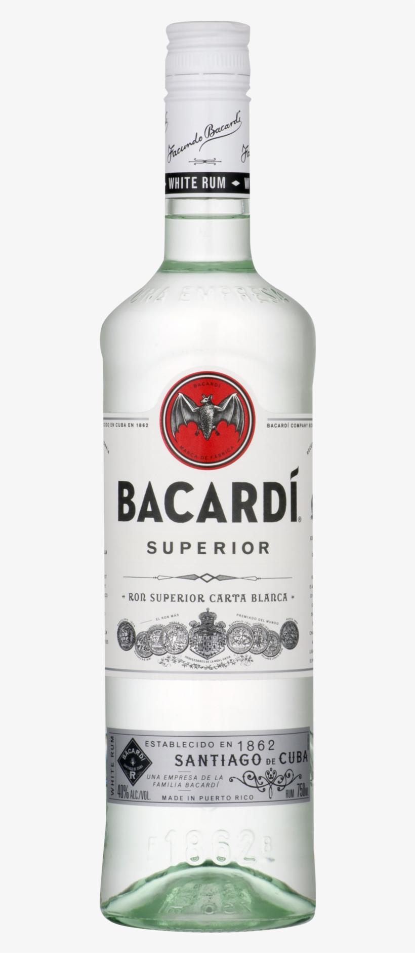 Bacardi Carta Blanca - 1980s White Rum, transparent png