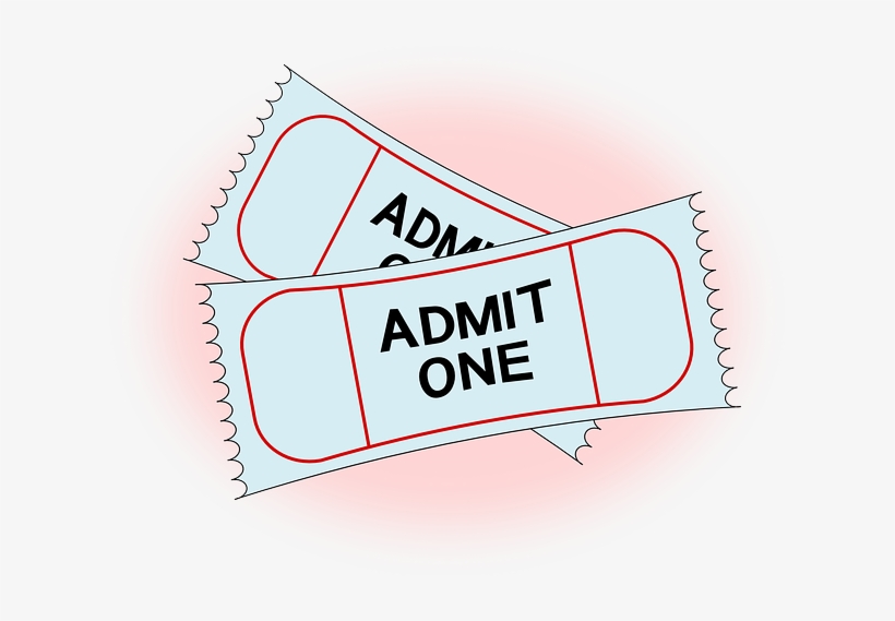 One, Person, Ticket, Movie, Free, Baseball, Single - Movie Ticket Clip Art, transparent png