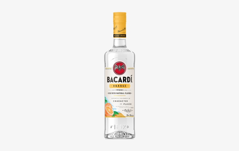Bacardi - Orange Rum - Bacardi Rum, Grapefruit - 750 Ml, transparent png