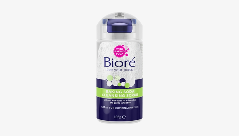 Baking Soda Cleansing Scrub - Biore Baking Soda Acne Scrub, transparent png