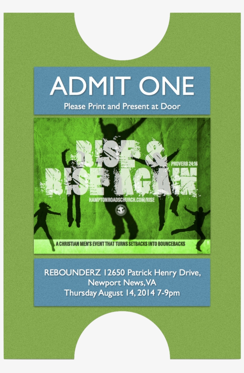 Rise & Rise Again Admission Ticket For Hrc Men's Event, transparent png