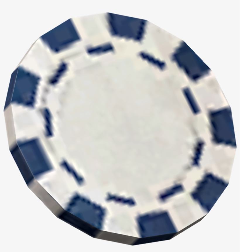 Blue Poker Chip - Casino Token, transparent png