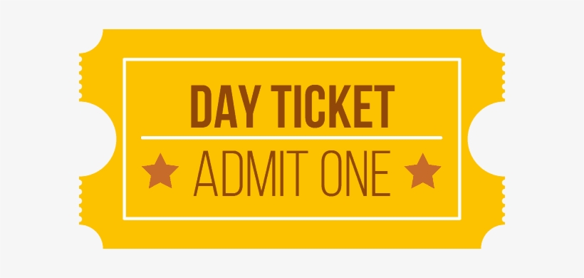 Day Ticket - Graphic Design, transparent png