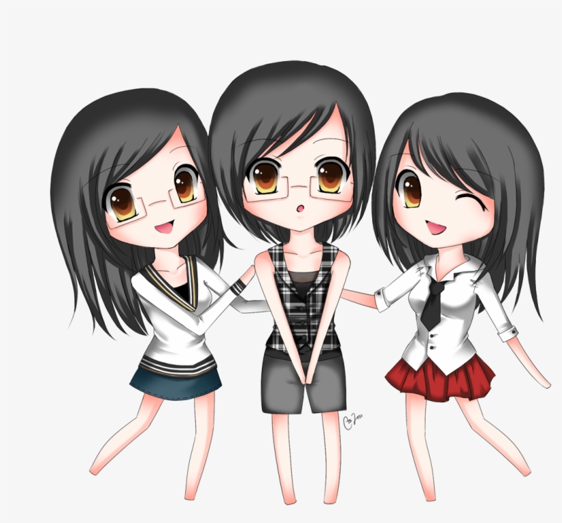 Best Friends Forever - Chibi Friends Png, transparent png