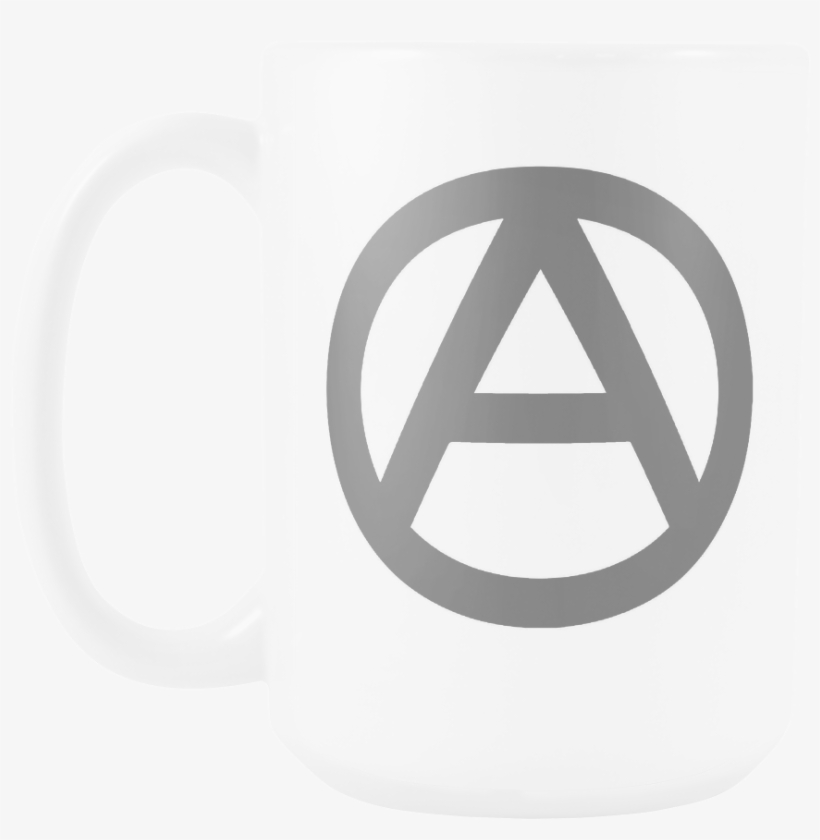 15 Oz Anarchy Logo Coffee Mug - Mug, transparent png