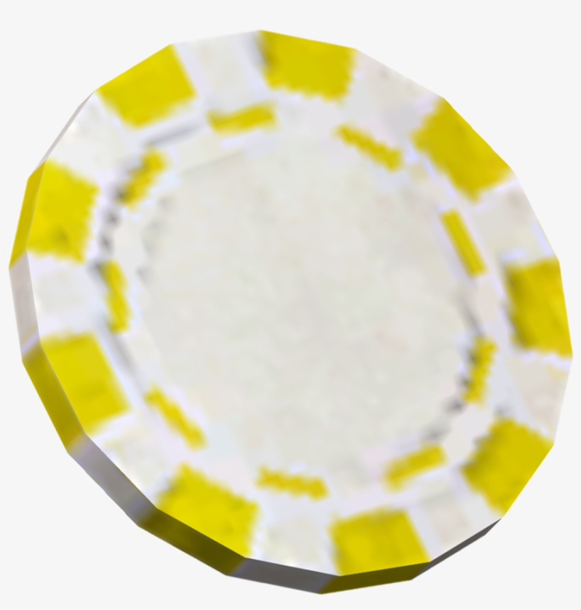 Yellow Poker Chip - Casino Token, transparent png