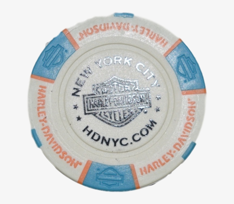 Nyc White/blue/orange Poker Chip New York City 690x690 PNG Download