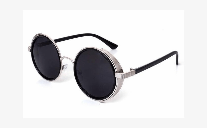 Steampunk Sunglasses - Style Round Shaped Mirror Optical Lens Sunglass, transparent png