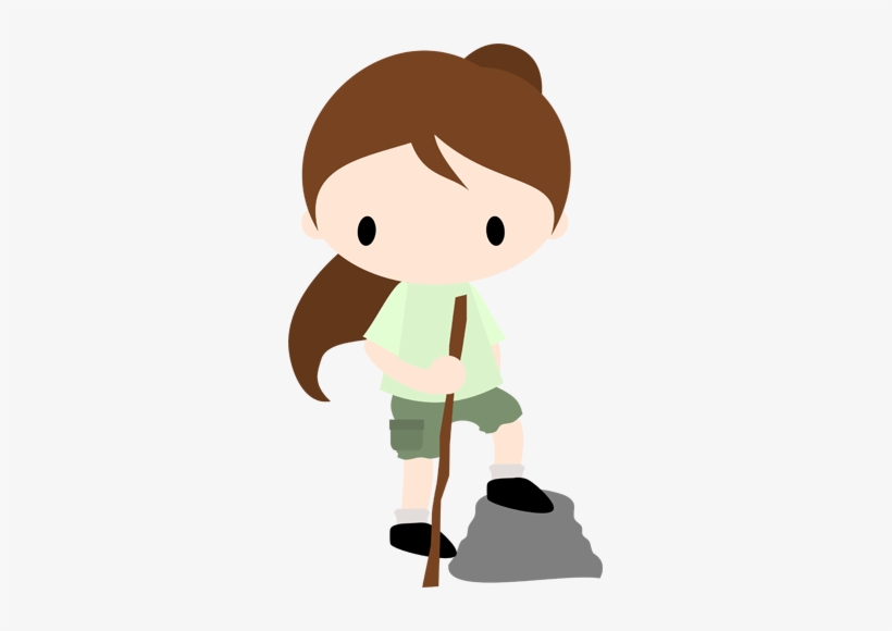 Svg Freeuse Download Chibi Hiker - Girl Hiker Clip Art, transparent png