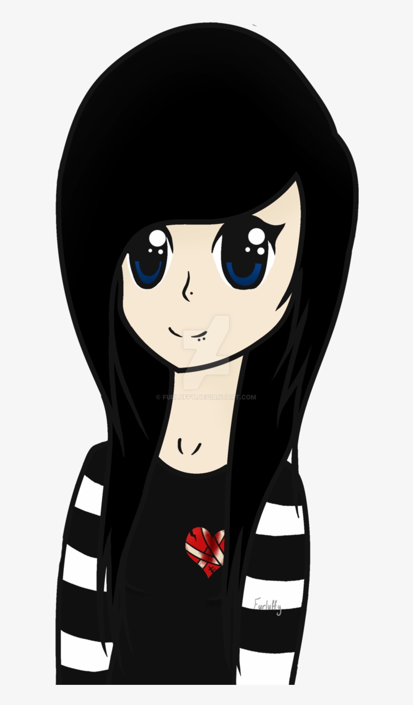 Image Black And White Stock Stereotypical Girl Furluffy - Cartoon Girl Emo Clipart, transparent png