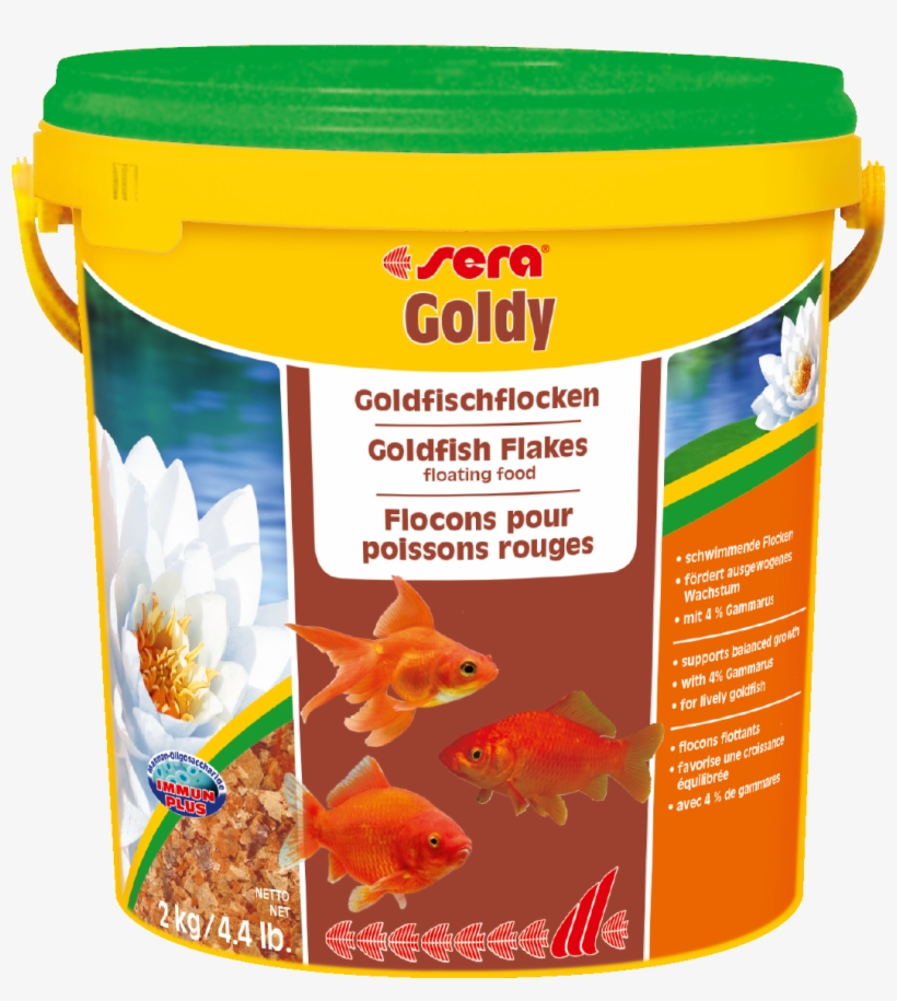 00890 Int Sera Goldy 10 L - Sera Goldy Flake 2kg Goldfish Fish Food, transparent png