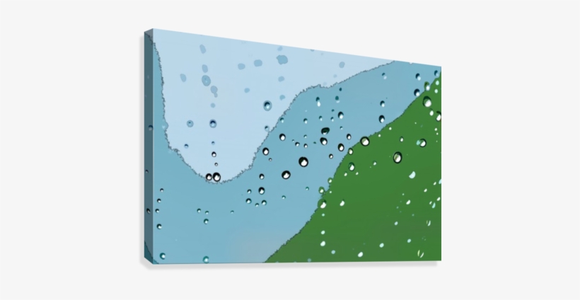 Raindrops 1 Canvas Print - Artist, transparent png