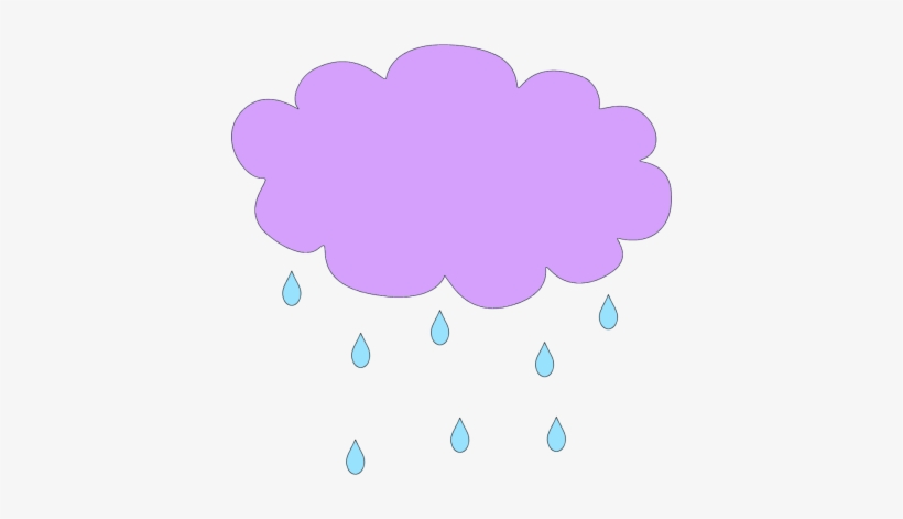 Rain Cloud Clip Art Image - Purple Rain Clip Art, transparent png