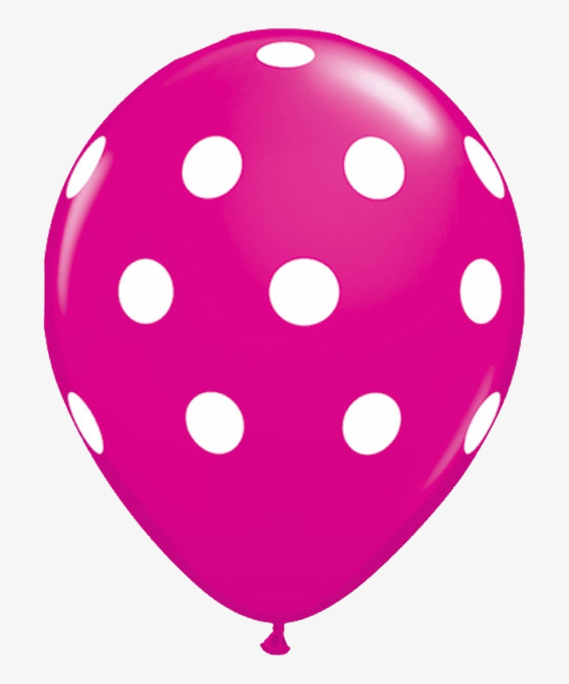 11" Wildberry Polka Dot Balloon - Polka Dot Balloons, transparent png