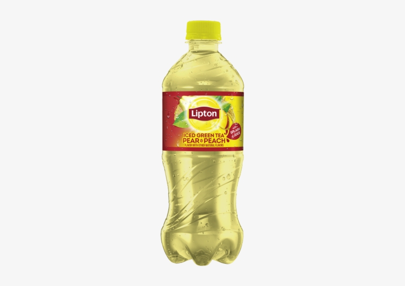 Green Iced Tea With A Splash Of Juice Pear And Peach - Lipton Pear And Peach Green Tea, transparent png