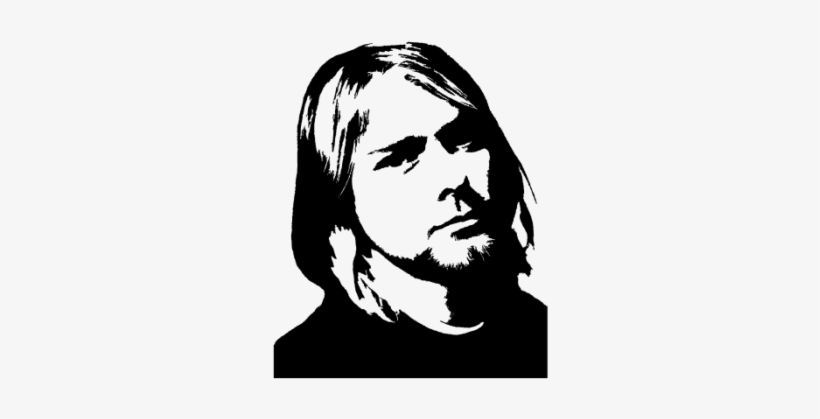 Kurt Cobain - Kurt Cobain Silhouette, transparent png