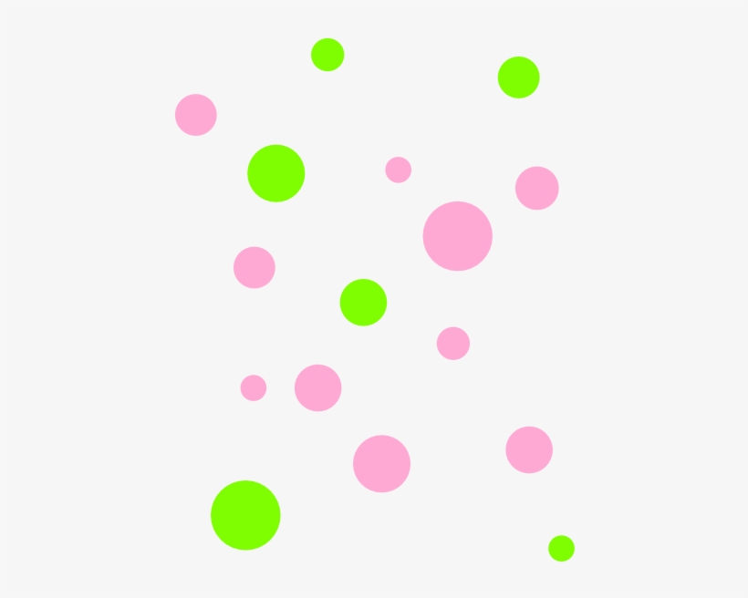 How To Set Use Pink And Green Polka Dots Clipart, transparent png