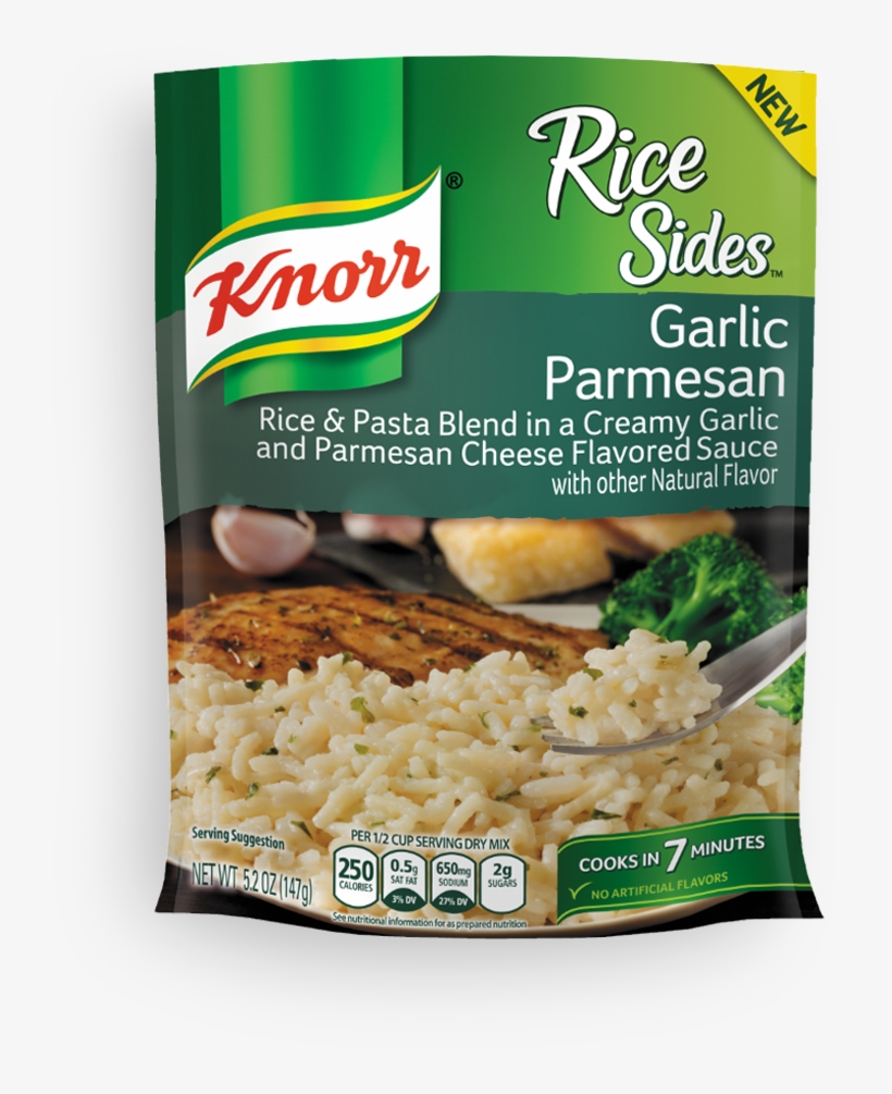 Knorr Rice Sides Rice & Pasta Blend, Garlic Parmesan, transparent png