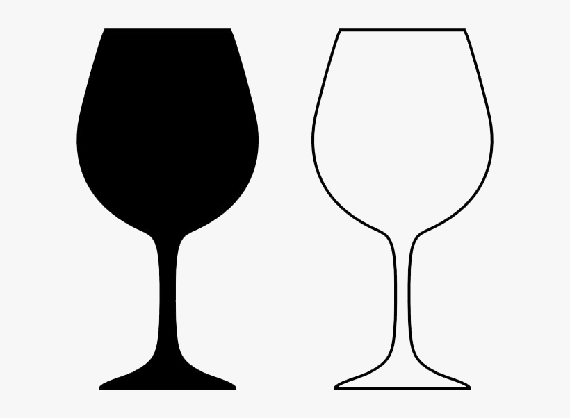 Wine Bottle Gallery For Black And White Wine Clip Art - Wine Cup Clip Art, transparent png