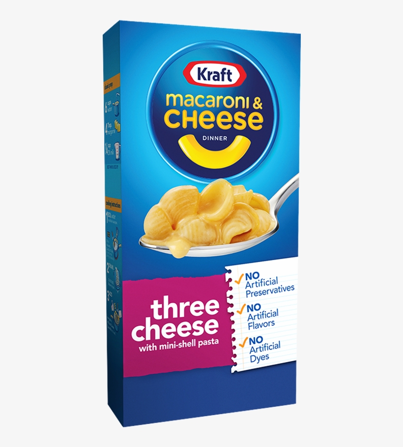 Kraft Macaroni & Cheese Dinner, Three Cheese,, transparent png