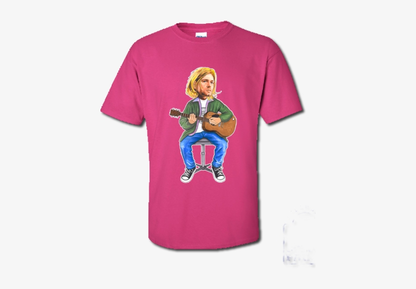 Kurt Cobain T-shirt Drawn By Mark Reynolds - Ac Dc Its A Long Way, transparent png