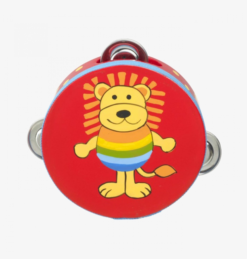Orange Tree Toys Lion Tambourine, transparent png