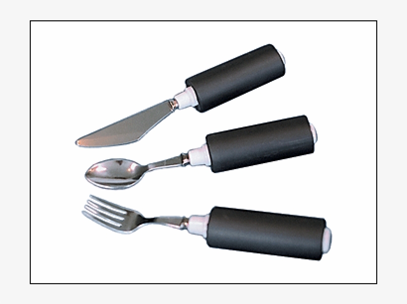 Left Hand Soup Spoon - Fabrication Enterprises 61-0061 Utensil, Soft Handle, transparent png