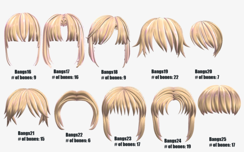 [aa2] Bangs - Lace Wig, transparent png