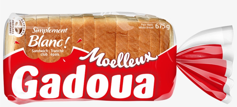 White Thick Bread - Gadoua Moelleux Thick Sliced White Bread, transparent png