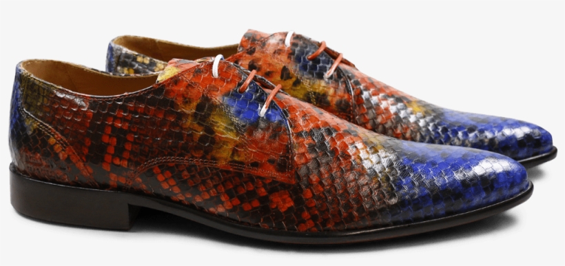 Derby Shoes Toni 1 F Snake Electric Blue Orange Sun - Derby Schuhe Melvin & Hamilton Toni 1 Snake Electric, transparent png