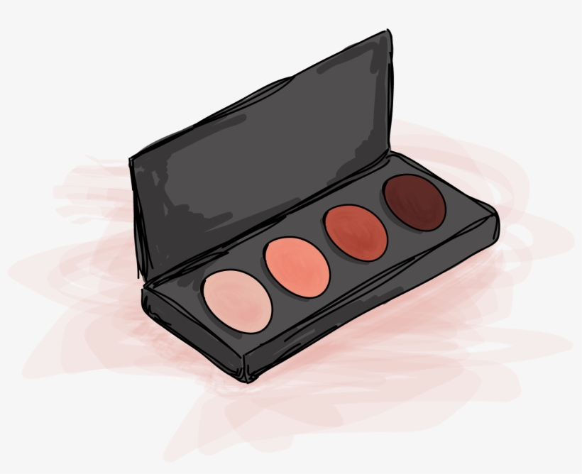 A Rectangular Palette With Four Eyeshadows - Eye Shadow, transparent png